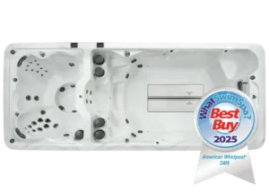American Whirlpool DM8 Swimspa with Whatspa best buy award