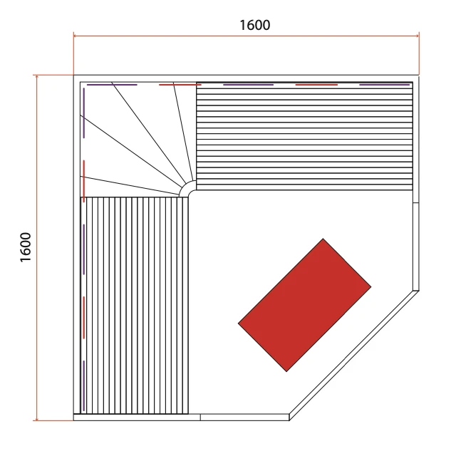 canopee 3c sauna size