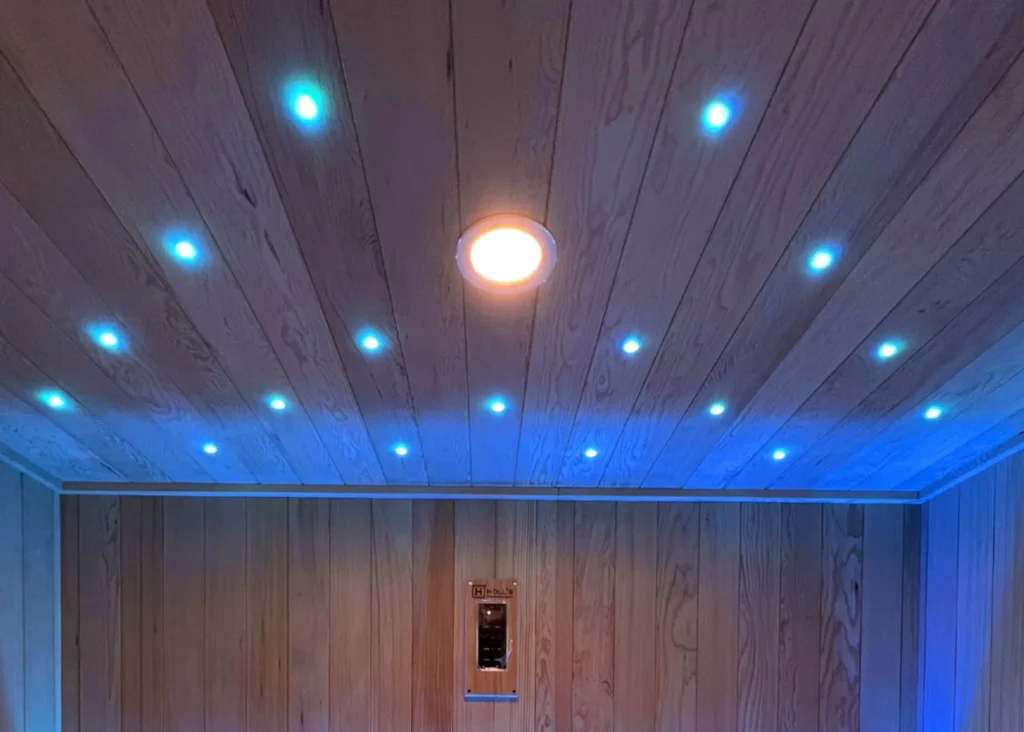 Utopia sauna ceiling lights