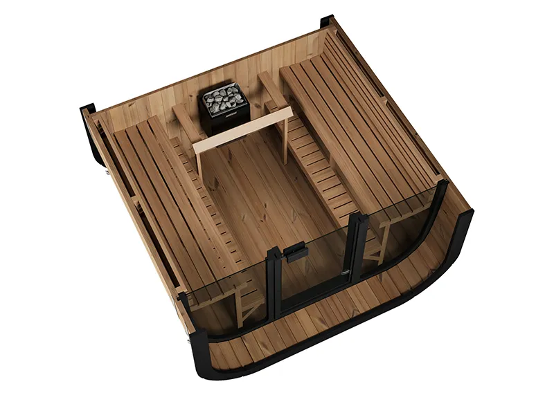 Thermozen L Sauna cut through