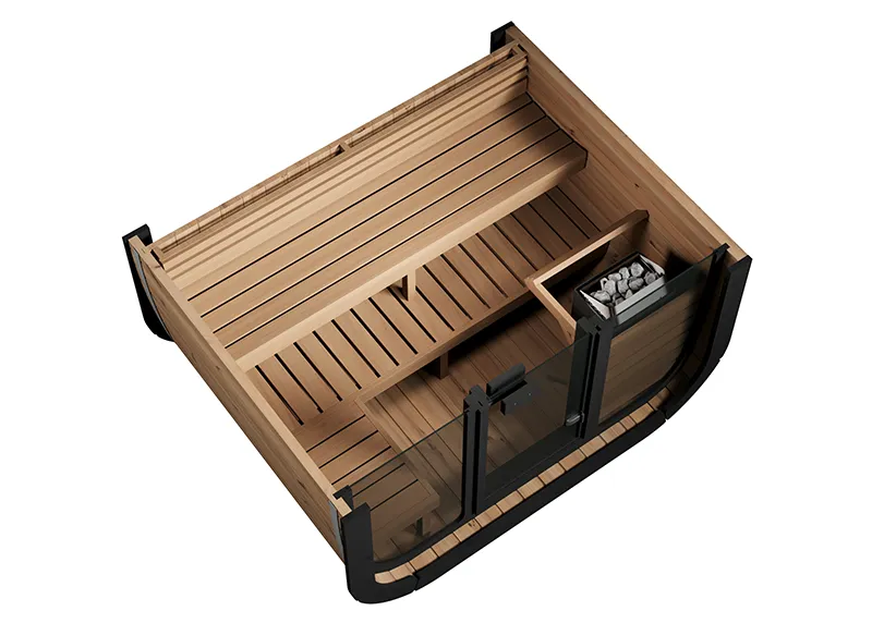 ThermoZen M Sauna cut through
