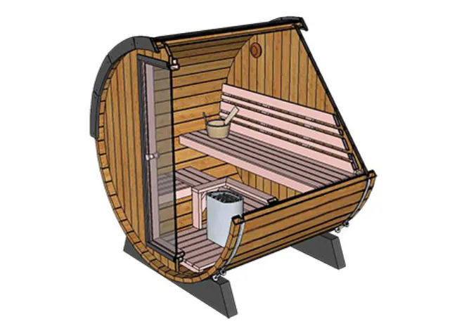 Luksus Thermozen R sauna cut through diagram