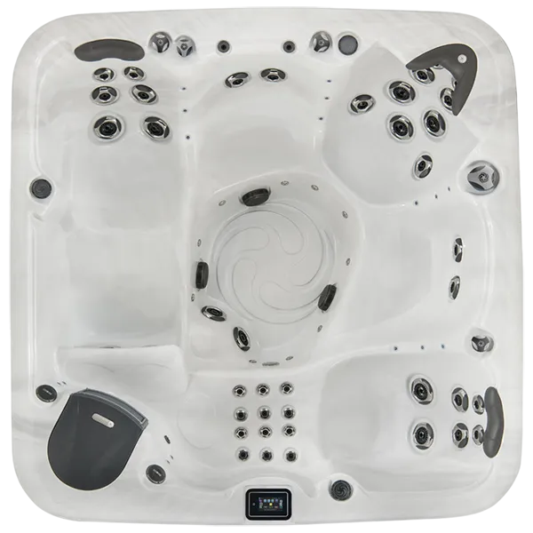 Top down view of an American Whirlpool 472 hot tub