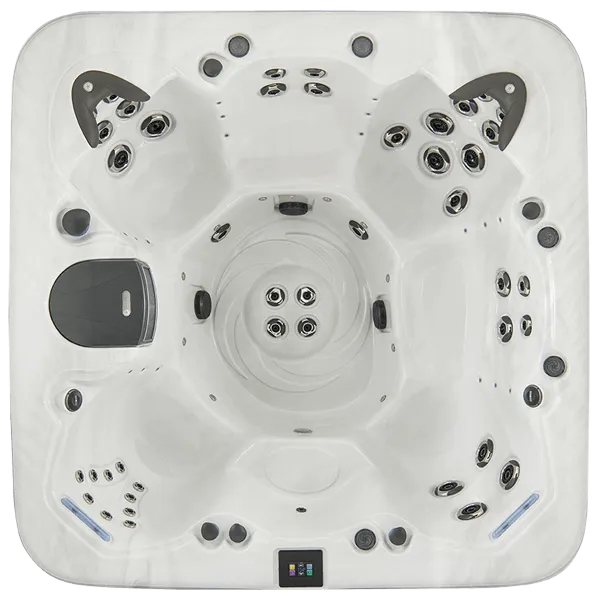 Top down view of an American Whirlpool 480 hot tub