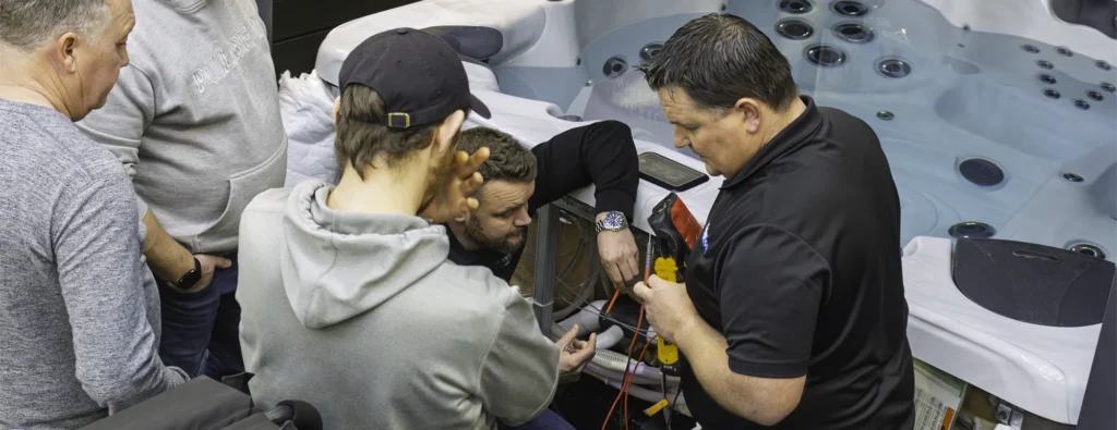 SpaTech training teaching hot tub techs