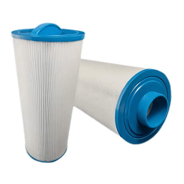 Two hot tub cartridge filters