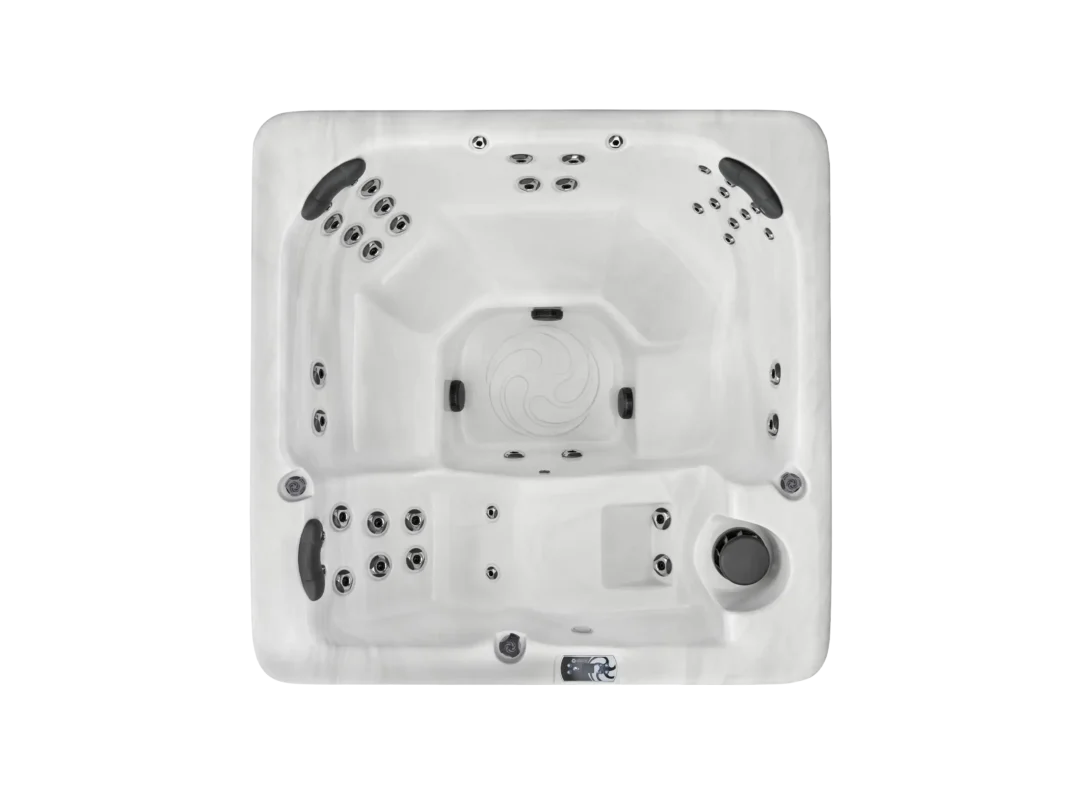 Top down view of American Whirlpool 171 hot tub