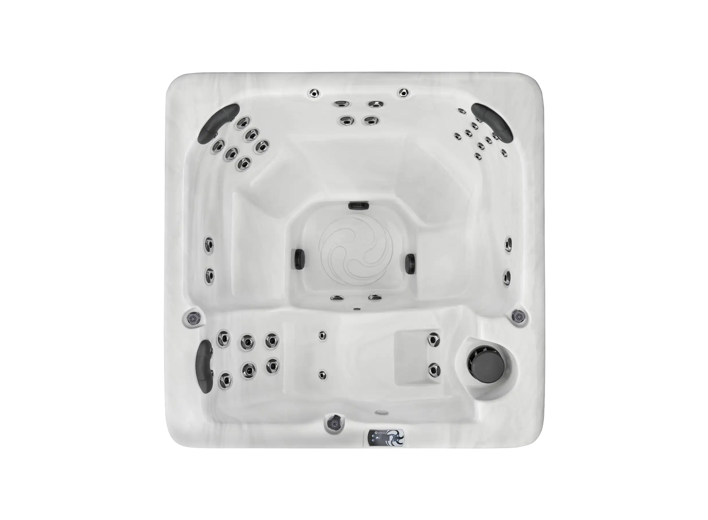 Top down view of American Whirlpool 171 hot tub