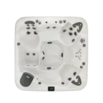 Top down view of American Whirlpool 471 in Silver Marble showing the seat and lounger arrangement