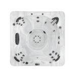 Top view of American Whirlpool 270 in silver marble colour showing the all seat design.